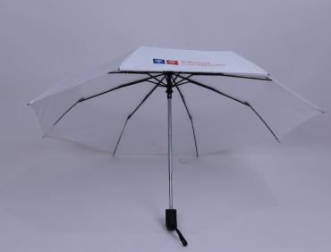 Portable automatic 3 folding umbrella