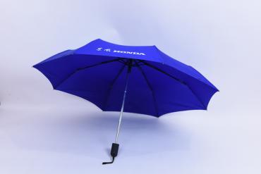 Portable automatic 3 folding umbrella