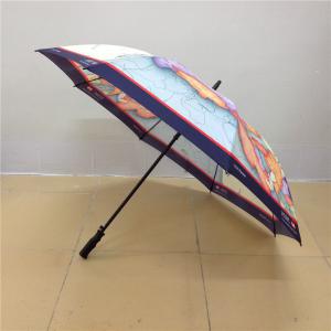 Automatic straight pole all fiber digital printing umbrella